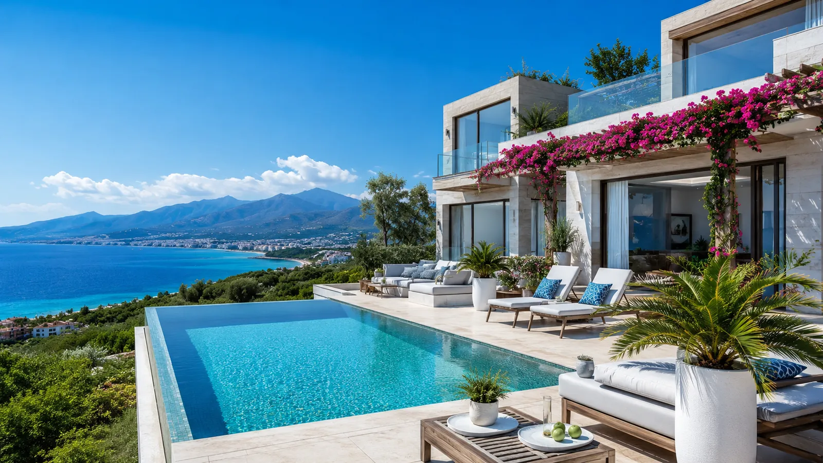 Haus kaufen Nordzypern – Luxusvilla mit Infinity Pool und Meerblick