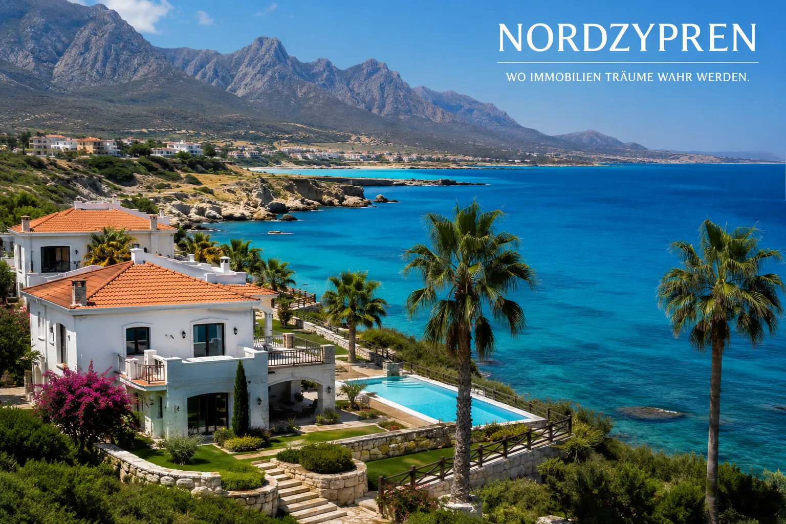 Nordzypern Immobilien kaufen – Villen mit Meerblick am Mittelmeer